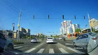 2018.05.02 ДТП. Ставрополь, Доваторцев, 52. Мотоцикл и Газель