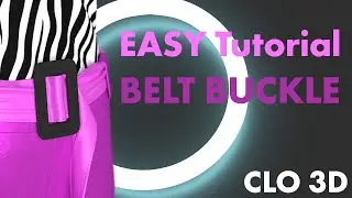 Making Pants with Belt & Buckle in CLO 3D | Full Tutorial | From Start to Finish