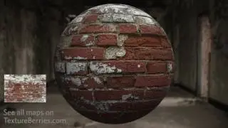 📸 Broken brick wall - 01, TEXTURE for 3Ds Max, Unreal Engine, Unity