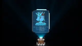 3D NFT ANIMATION #01: NFT Trading Card | 3D NFT Membership Card | 3D NFT Access Pass