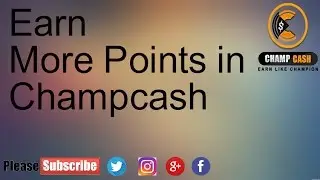 How to earn more points in Champcash | Income Junction - Video Wall| #Champcash