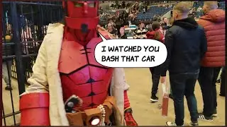 Hellboy Dents the Supernatural Car