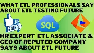 What ETL Associate Experts Say About ETL Testing Future