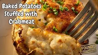 Exploring Grandma's Recipe Clippings: Baked Potatoes Stuffed with Crabmeat