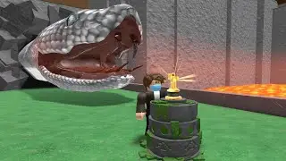 I Was Chased BY A Giant Snake And I Had To Escape#robloxobby#robloxescapeobby