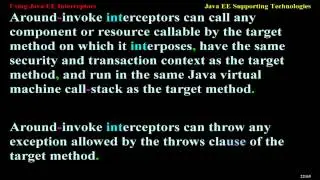 Using Java EE Interceptors