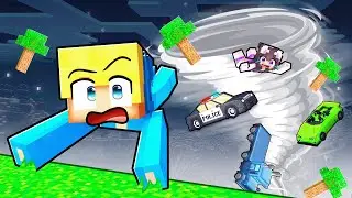 Ich habe einen Minecraft Tornado überlebt mit meiner Freundin!