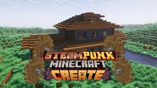 I built the MOST AMAZING WORKSHOP in STEAMPUNK MINECRAFT CREATE