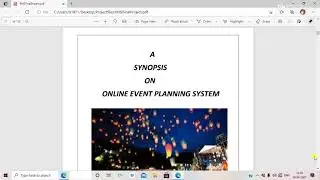 Project Report on Online Web based Application