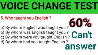 Voice change in english grammar