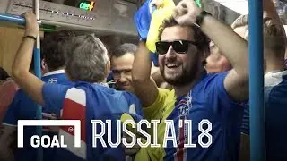 World Cup 2018: Iceland fans sing their way to Moscow