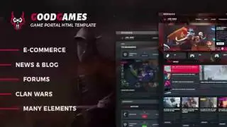 GoodGames - Portal / Store HTML Gaming Template | Themeforest Website Templates and Themes