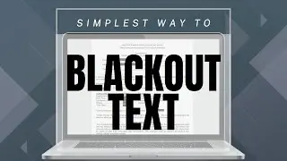 How to Blackout Text in PDF to Protect Your Privacy