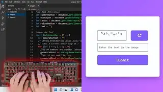 ASMR Programming - Captcha Generator Using HTML CSS & JavaScript - No Talking
