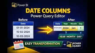 Working with Date Columns in Power Query Editor for Power BI | Complete Guide