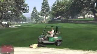 БЕС вселился в гольф-кар(GTA 5 60fps)