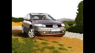 Drawing Renault Megane with MS Paint - slide show