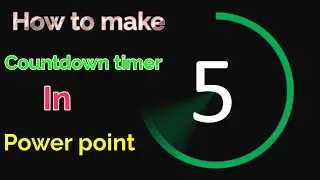 Create countdown timer in powerpoint with sound effect in hindi part-1 || Online Computer Courses