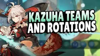 My TOP 5 Favorite Kazuha Teams WITH ROTATIONS | Genshin Impact