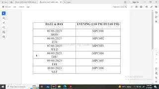 M.A. Psychology(MAPC-I), DATE SHEET-JUNE 2023, MAPC first Year, IGNOU