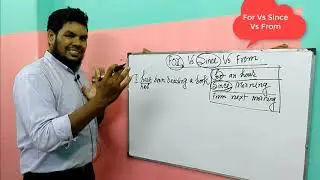 For Vs Since Vs From | Spoken English