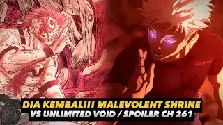 Spoiler Chapter 261 Jujutsu Kaisen | Gila!! Malevolent Shrine Vs Unlimited Void Is Back