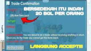 BAGI-BAGI 250 BGL KE ORANG RANDOM LANGSUNG HABIS!!!  - GROWTOPIA INDONESIA