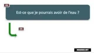 Say it in French = Could I have some water