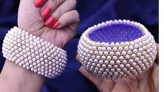 DIY Bridal Pearl Bangle: Elegant Beaded Bracelet for Your Special Day