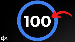 The Most Calming Countdown from 100 | Black background, No sound