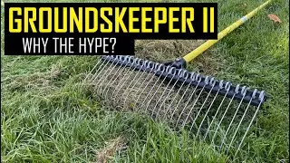 Groundskeeper II Dethatching Rake - Fall Lawn Care - Dethatching Rake Assembly and Review