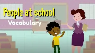 People at School  | People you can see in the school  | Vocabulary | Flashcards