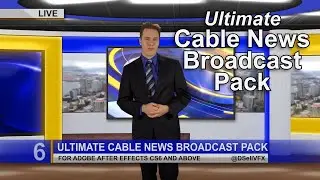 Ultimate Cable Broadcast News Template for Adobe After Effects