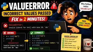 How to Fix ValueError in Python | Invalid Literal Solutions 💻