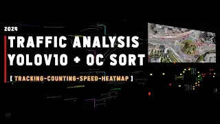 Master Road Traffic Analysis🚗💨 : YOLOv10 & OCSORT  | Detection, Tracking & More! 🔍📊