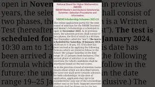 NBHM 2024 NOTIFICATION OUT | PAPER DATE ANNOUNCED | #nbhm #iitjam2024 #csirnet #nbhmphd #msc