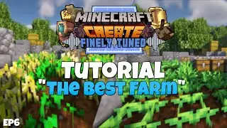 Minecraft Create Mod 0.3.2 Tutorial - The Best Farm Ep 6