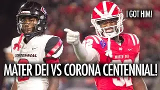 No. 1 Mater Dei Football Debut vs Corona Centennial! Chris Henry Jr. is Unstoppable!