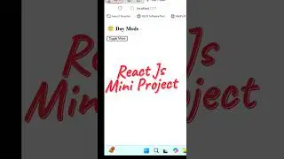 Day Mode🌞 Night Mode🌛 Project using React.js | Coding | FrontEnd | Technologies | FullStack