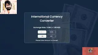 16. Currency Converter Using HTML, CSS, JAVASCRIPT & EXCHANGE RATE API.