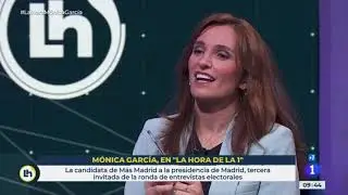 Mónica García en La Hora de la 1