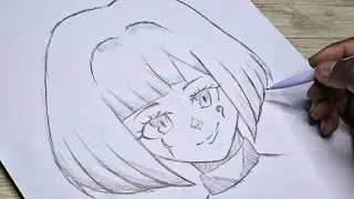 Easy cute anime girl drawing I how to drawanime girl step-by-step