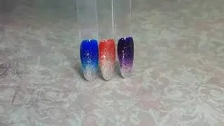 Дизайн для ногтей ''Мерцающий градиент''
