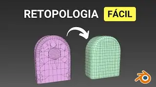 Very Easy Retopology in Blender | Blender Tutorial in Portuguese