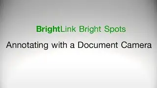Epson BrightLink Projectors | How to Annotate with a Document Camera