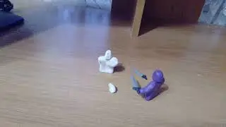 Фиолетовый Демон и белый Ангел, Битва.