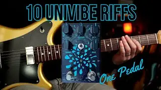 10 Univibe Riffs - One Pedal! | Krozz Devices Krakenheart Vibe Pedal Demo