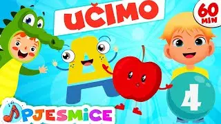 DJEČJE PJESMICE Mix ♫ Učimo Pjevajući: brojeve, boje, abecedu, životinje