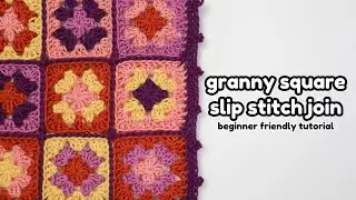 Flat Slip Stitch Joining Method! | Easy Joining Method for Beginners