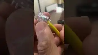 Ethernet cable crimping